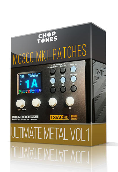Ultimate Metal vol1 Amp Pack for MG-300 MKII – ChopTones
