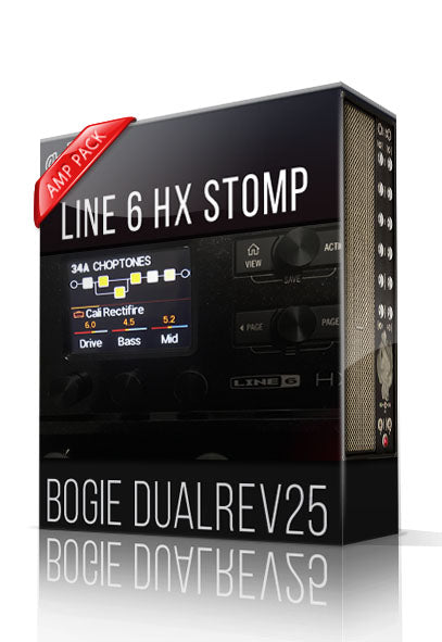 Bogie DualRev 25 Amp Pack for HX Stomp