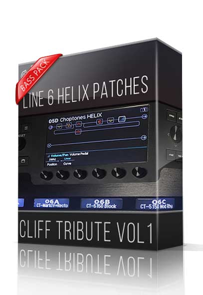 cliff burton bass pedals Cliff Tribute vol.1 Bass Pack for Line6 Helix – ChopTones