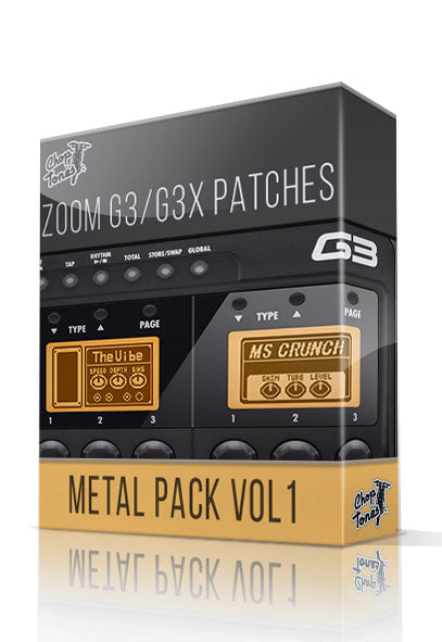 g3x zoom pedal Metal Pack vol.1 for Zoom G3 / G3X – ChopTones