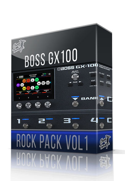 boss pedal pack Rock Pack vol1 for Boss GX-100 – ChopTones