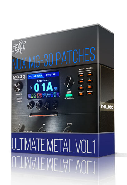 Ultimate Metal vol1 Amp Pack for MG-30