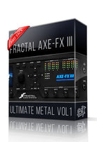 Ultimate Metal vol1 Amp Pack for AXE-FX III