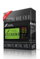Ultimate Metal vol1 Amp Pack for AXE-FX II
