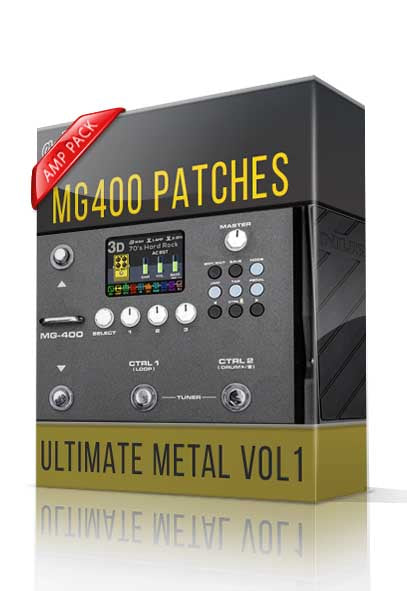 Ultimate Metal vol1 Amp Pack for MG-400